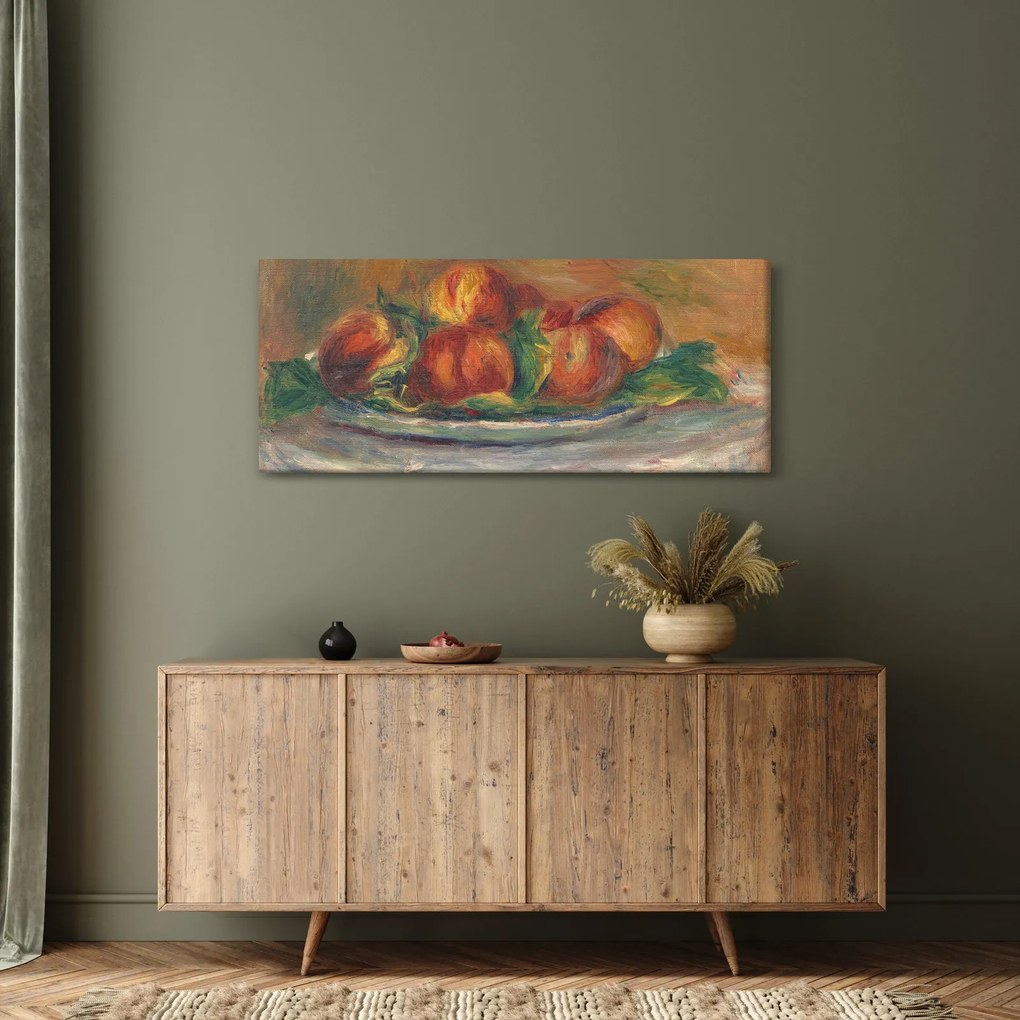 Kép - Auguste Renoir, Peaches on a Plate, reprodukciók (120x50 cm)