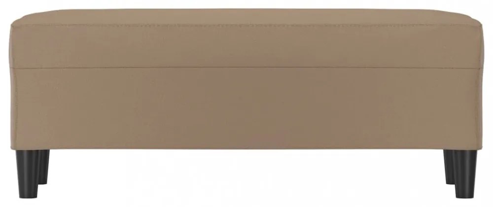 kávészínű műbőr pad 100 x 35 x 41 cm