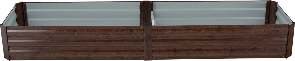 Magasított virágágy, barna, acél, NONKY TYP 6