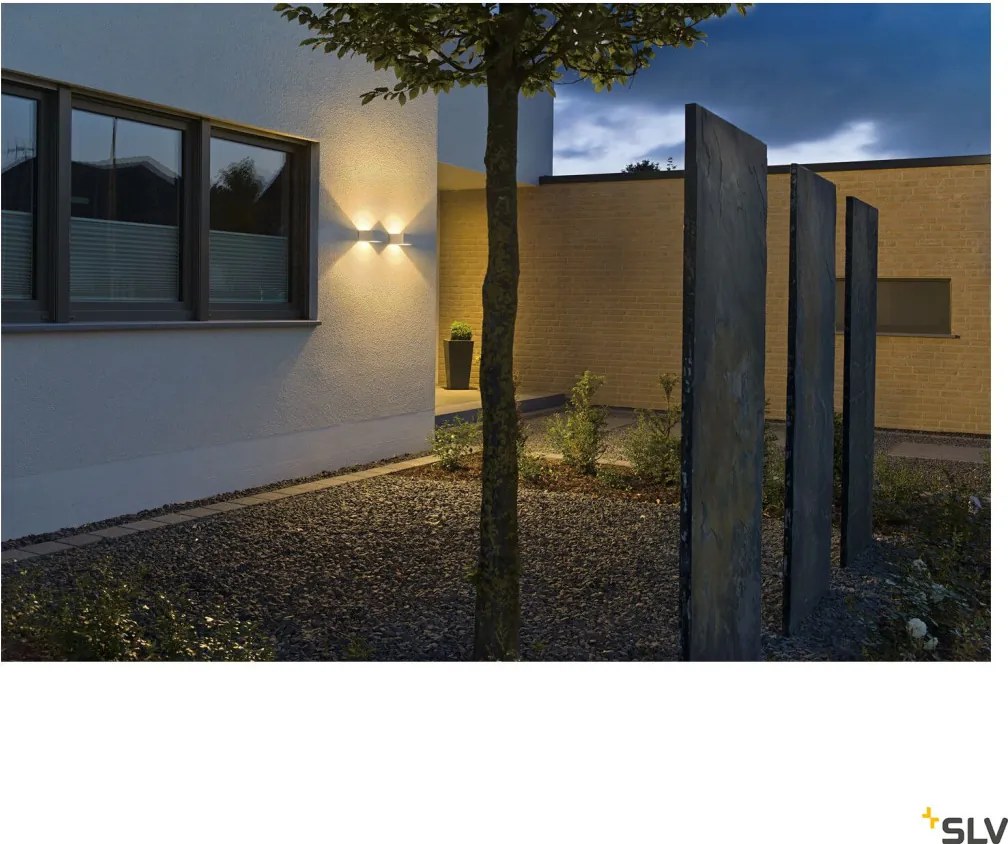 SLV 232101 STRUCTEC Modern Kültéri Fali Lámpa Fehér LED IP65