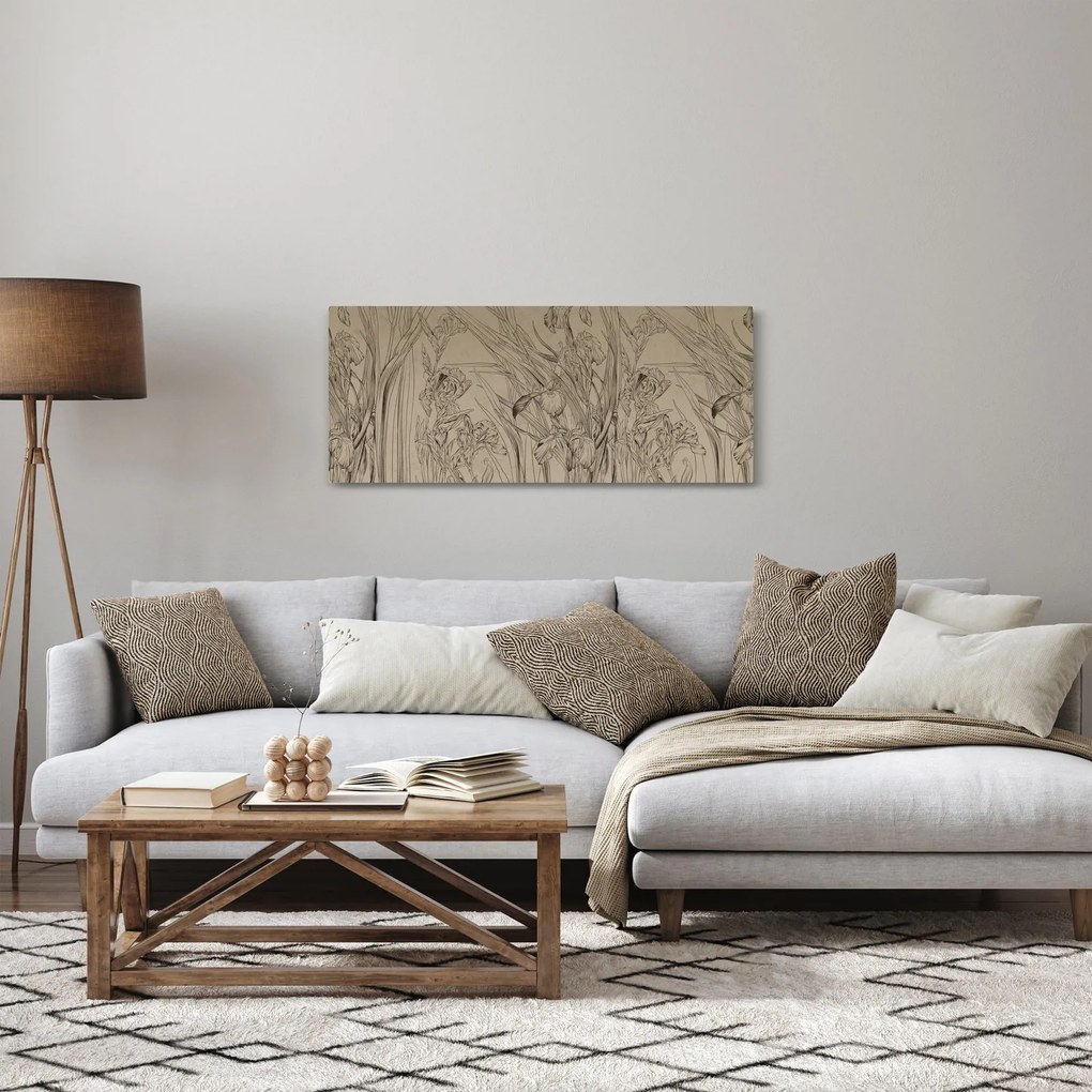 Kép - A növények körvonalai (120x50 cm)