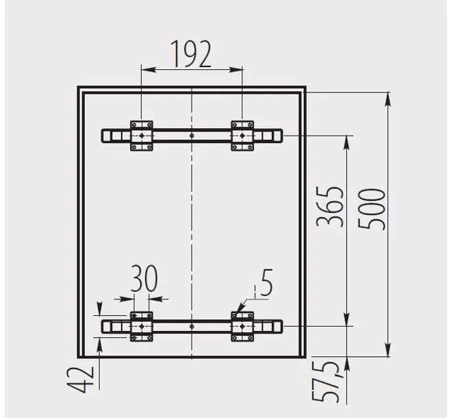 Hulladékgyűjtő GTV Practi Eco 450, szelektív, frontkihúzású, lágy záródás, 20+2*10 L edénnyel, fedéllel