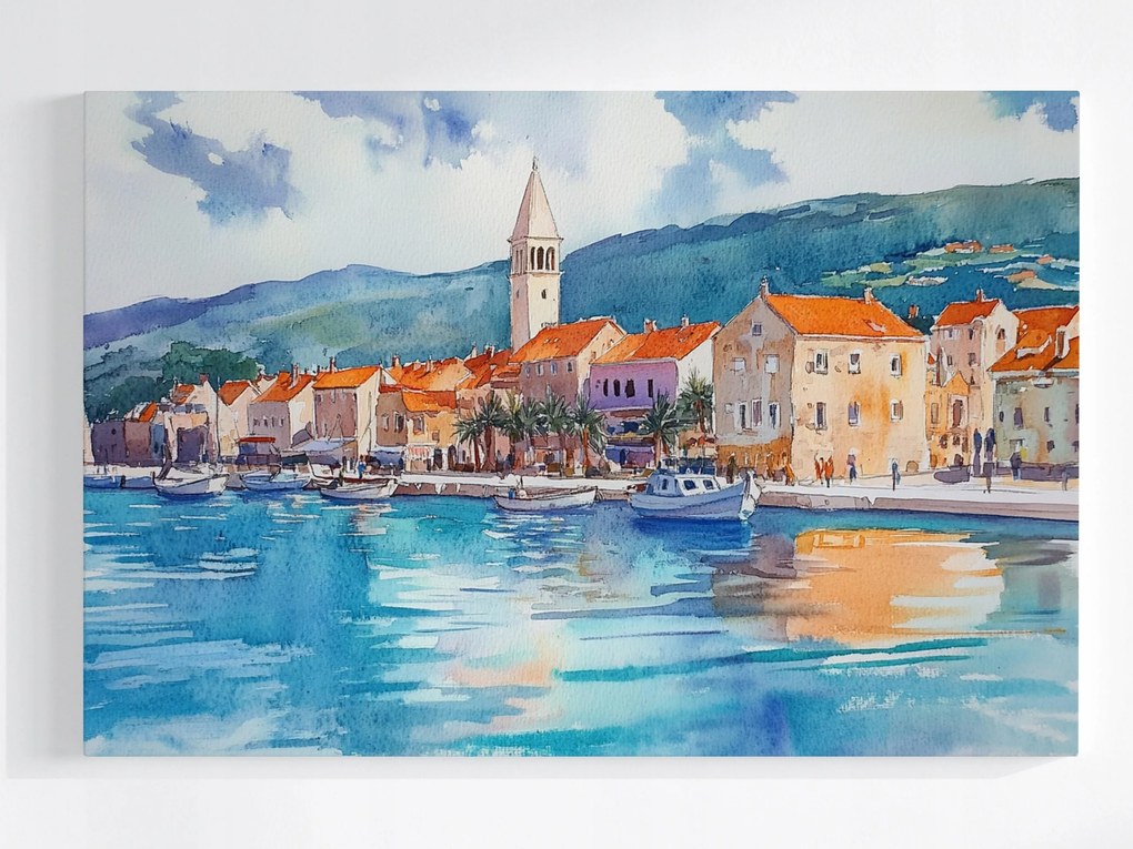 Poszter Város Horvátország Dél Dalmácia Kilátás 60x40