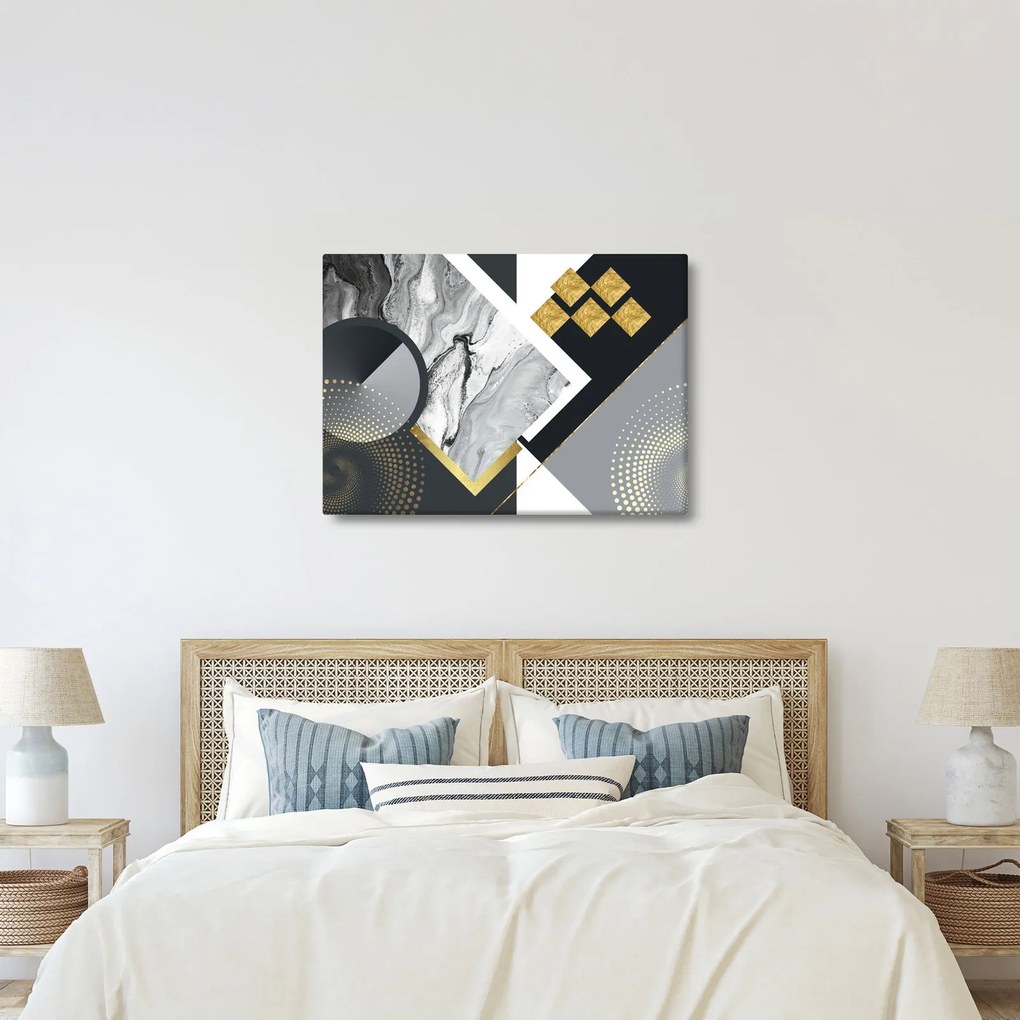 Kép - Texturális kollázs (70x50 cm)