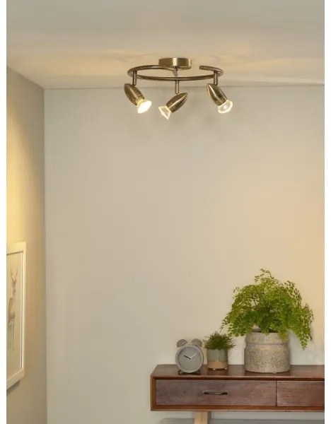 Lucide 13955/14/03 - LED spotlámpa CARO-LED 3xGU10/5W/230V bronz