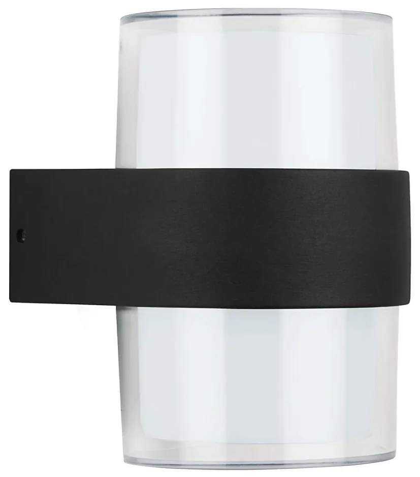 Telefunken 320405TF - LED kültéri fali lámpatest 2xLED/8W/230V IP44 fekete