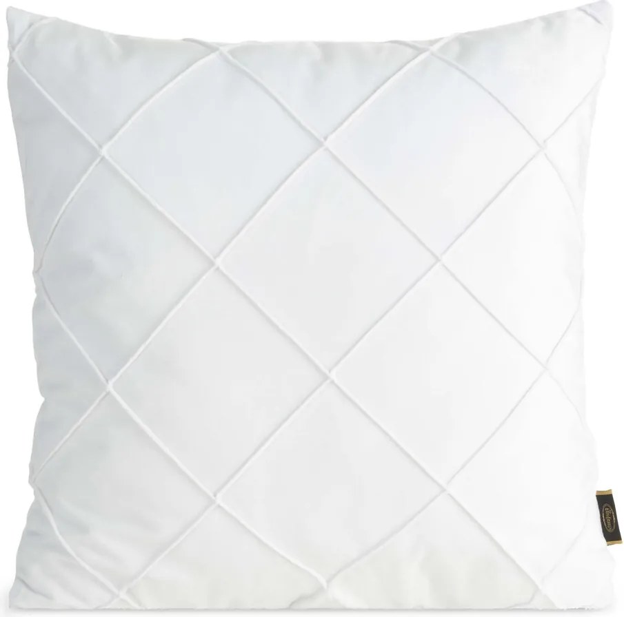 Dekoratív párnahuzat Nala 2 45x45 Eurofirany fehér, varrásokkal