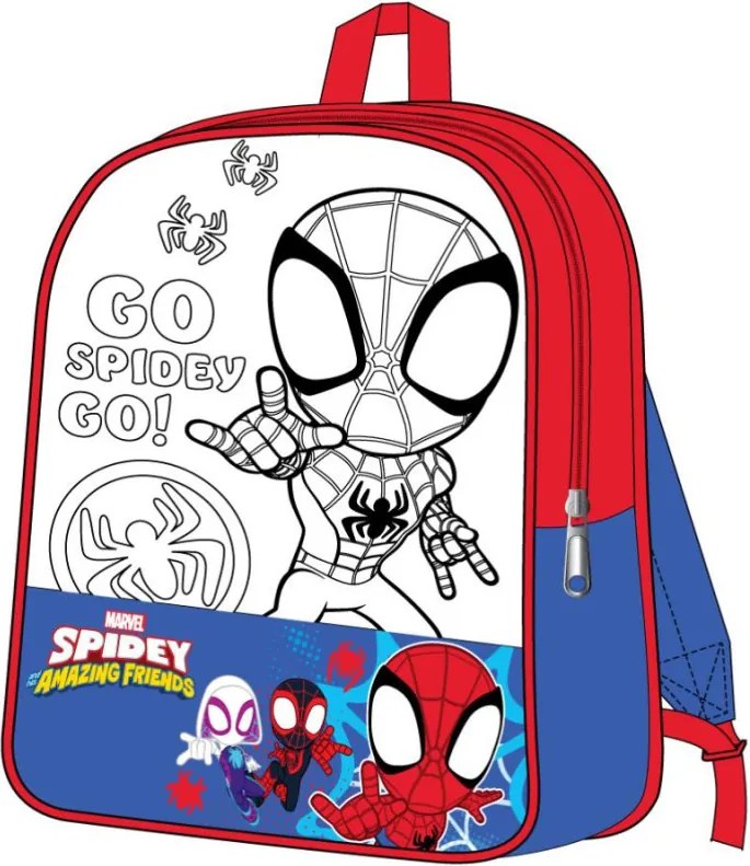 Pókember Go Spidey színezhető hátizsák, táska 38 cm