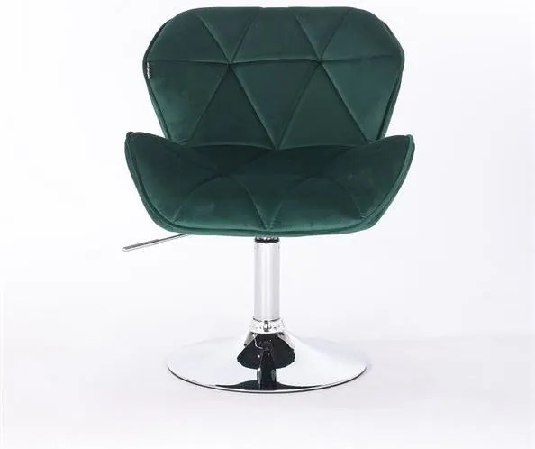 HR111N Sötétzöld modern velúr szék