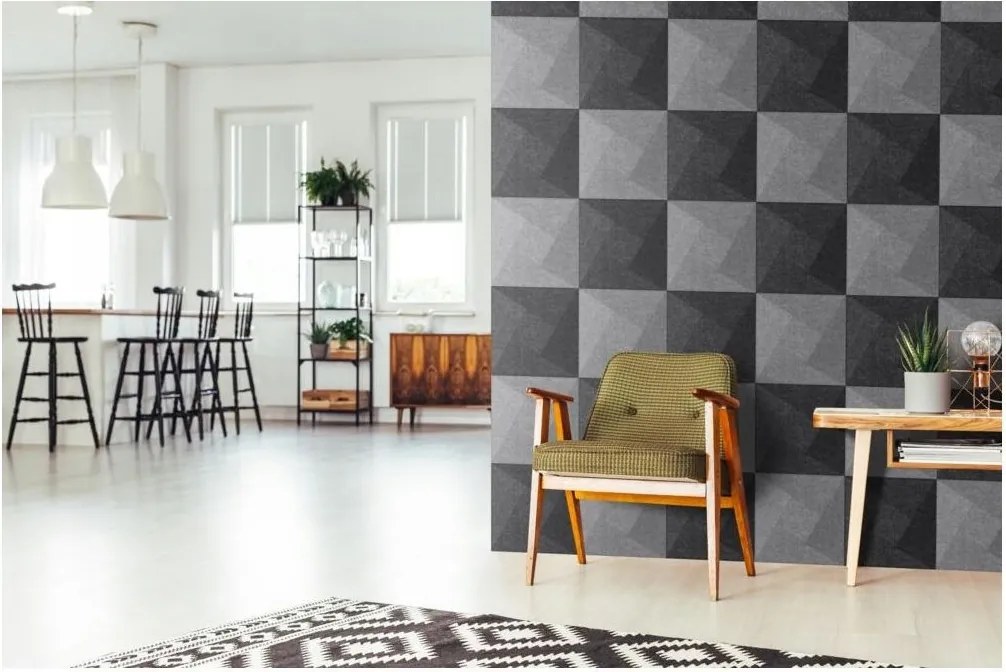 Filc Panel Domború Négyzet 30X30 CM Akusztikus