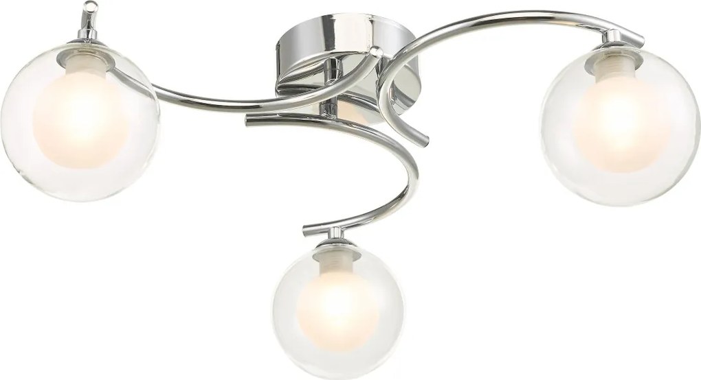 Dar Lighting modern mennyezeti lámpa nakita csiszolt króm darnak5350-04