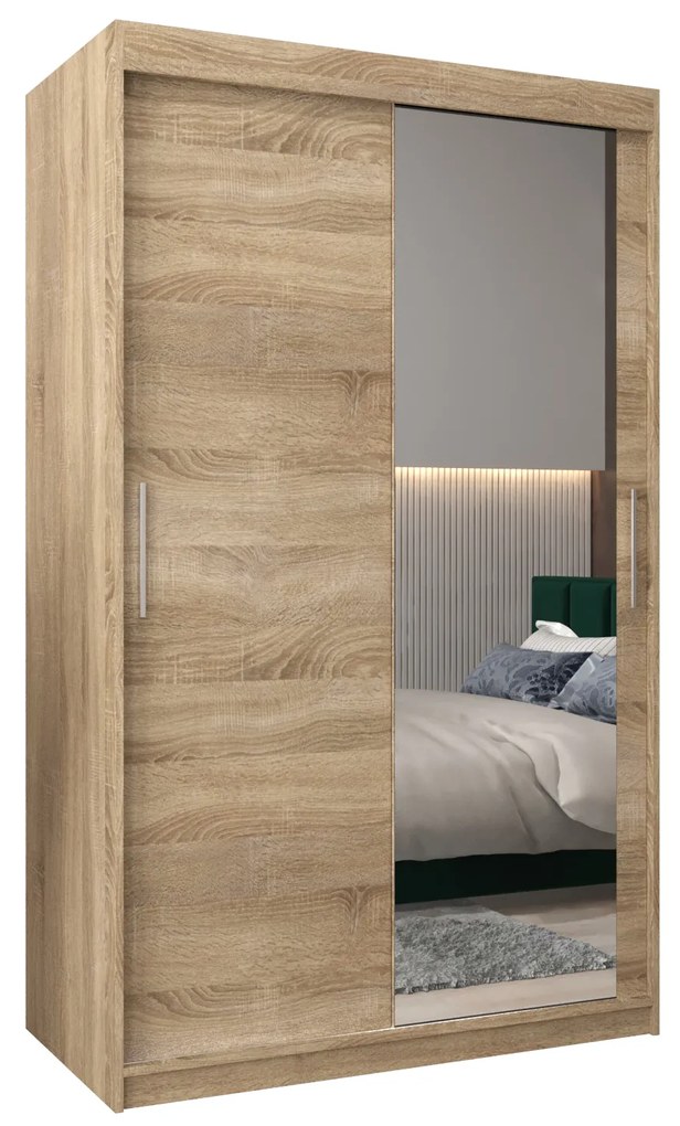 Ruhásszekrény 120 cm Toki 2 (szonoma tölgy + szonoma tölgy). 1064984
