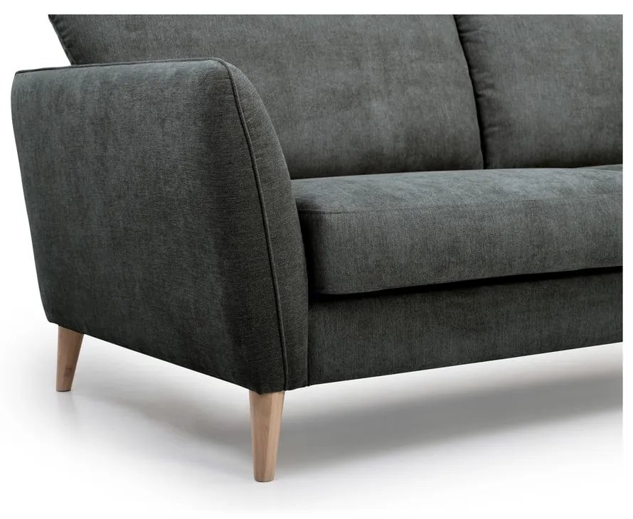 Oslo feketésszürke kanapé, 170 cm - Scandic