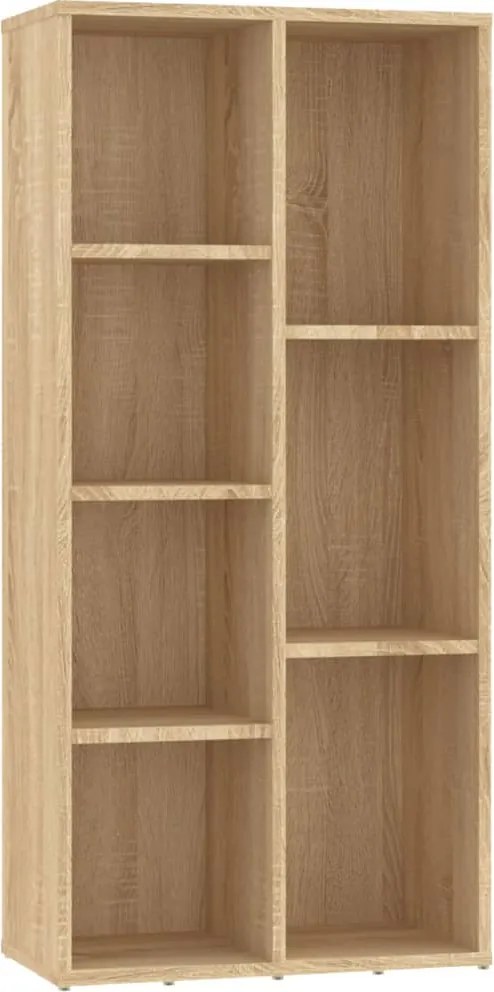 vidaXL sonoma tölgy színű szerelt fa könyvszekrény 50x25x106 cm