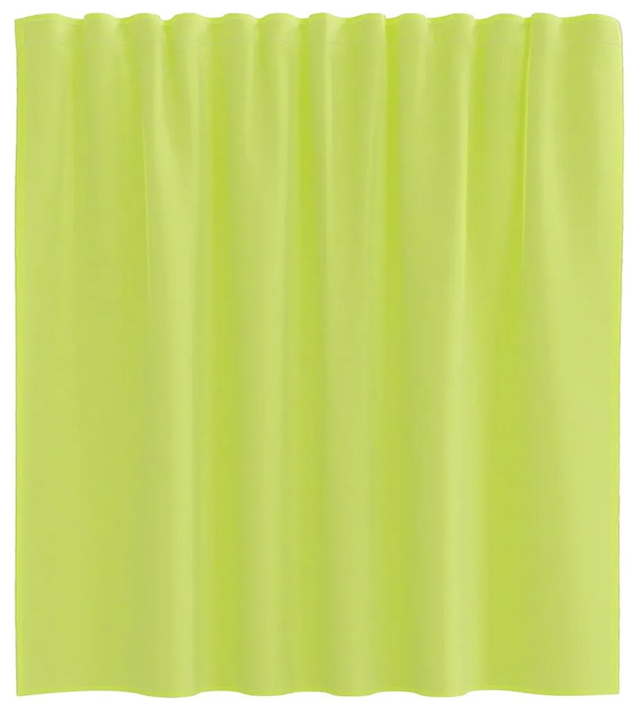 2 db almazöld fátyolfüggönyök rúd zsebekkel 140x260 cm