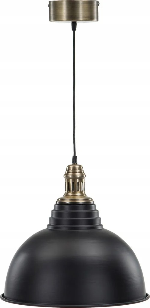 Függőlámpa Sienna XL matt fekete átm. 38cm