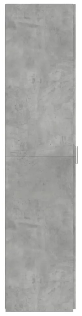 betonszürke szerelt fa magasszekrény 50x42,5x185 cm