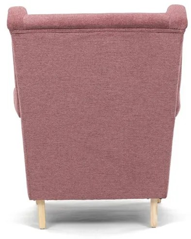 Füles fotel rózsaszín szövettel. AK-388 PINK2