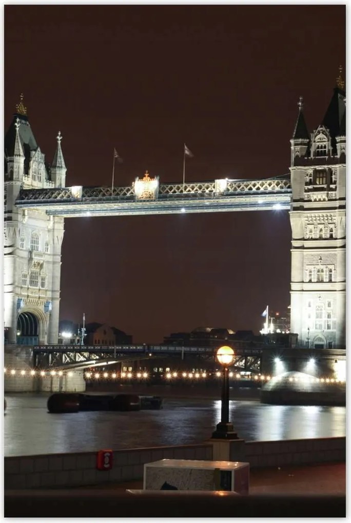 Poszterek 80x120 Tower Bridge éjszaka