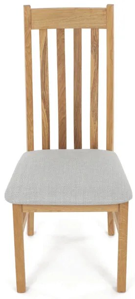 Natúr Tömörfa Étkezőszék, Ezüst Üléssel. C-2100 SIL2