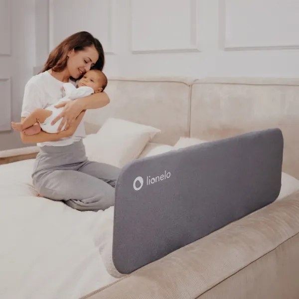 Lionelo - Biztonsági ágy korlát LORA söt. szürke