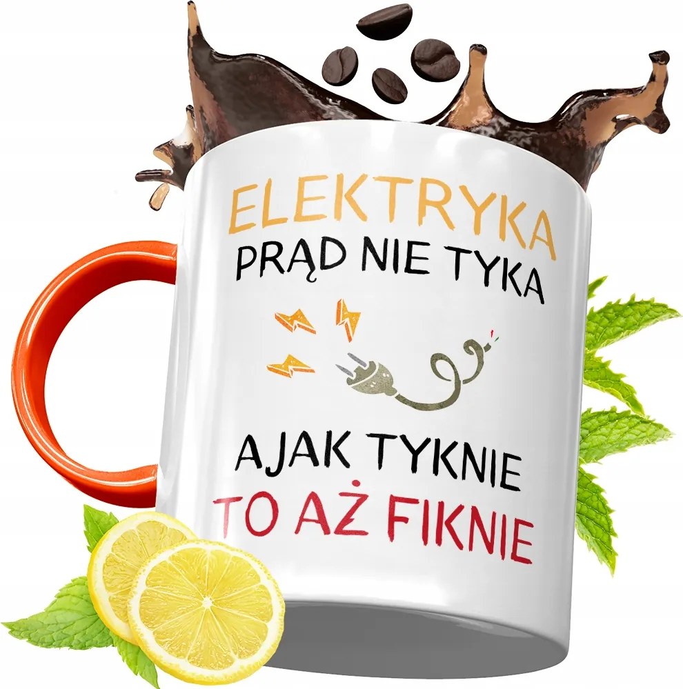 Narancssárga Bögre Villanyszerelőnek Tökéletes Ajándék fényképes nyomtatással