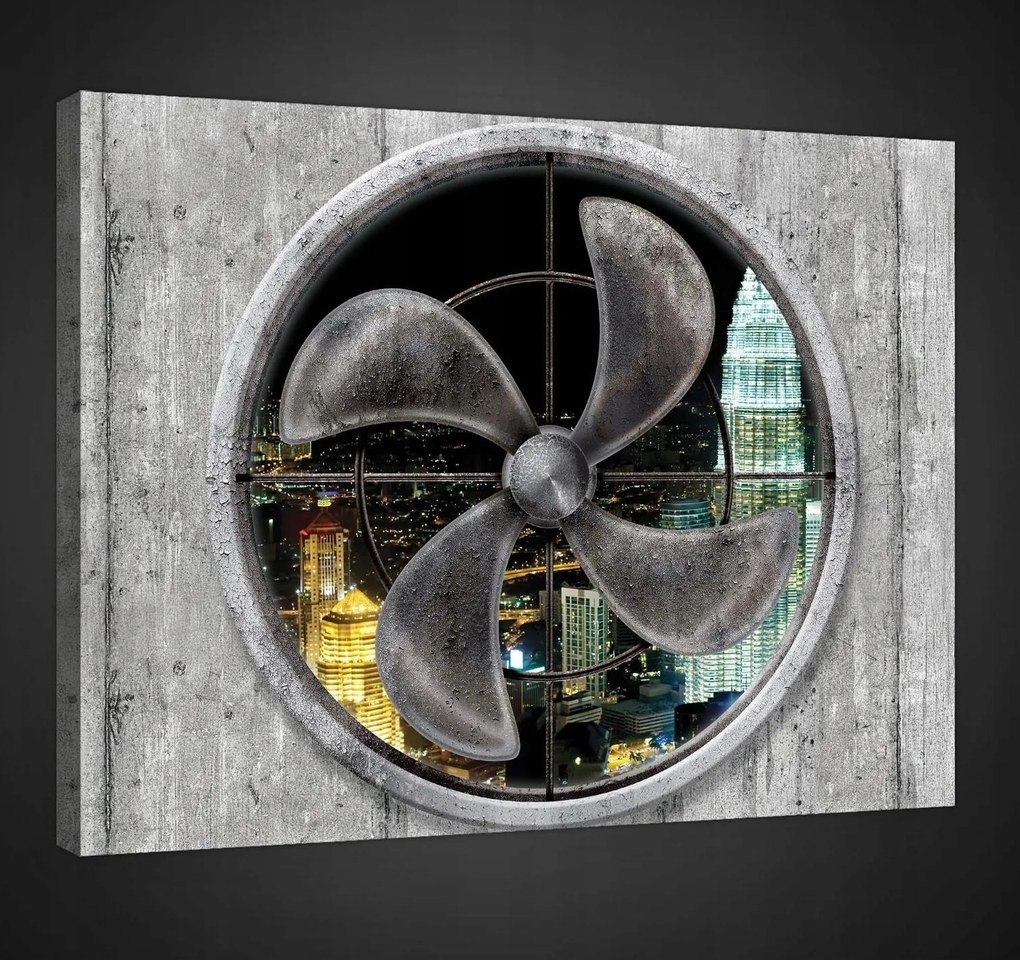 Vászonkép falikép város utca híd 100x75