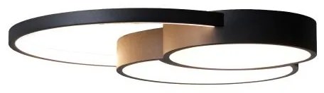 LED Dimmelhető mennyezeti lámpa LED/60W/230V 3000-6500K fekete + távirányító