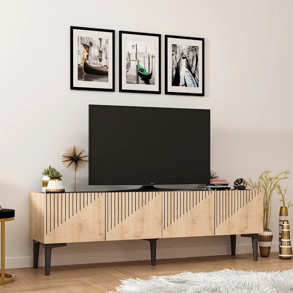 TV asztal Döntetlen Zafír tölgy