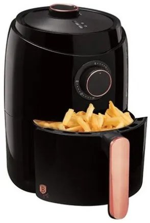 Berlinger Haus Black Rose Collection mini Air Fryer elektromos sütő, 1000 W, fekete/rosegold
