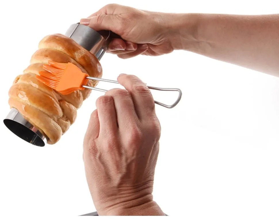 Rozsdamentes acél kürtöskalács sütőforma szett 2 db-os ø 6 cm – Orion