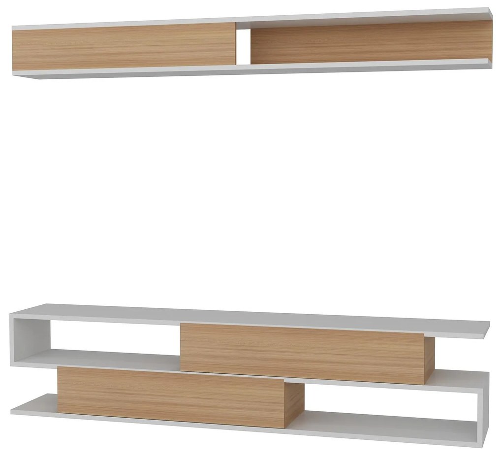 Nappali fal Simpsonic (teak + fehér) . 1102577