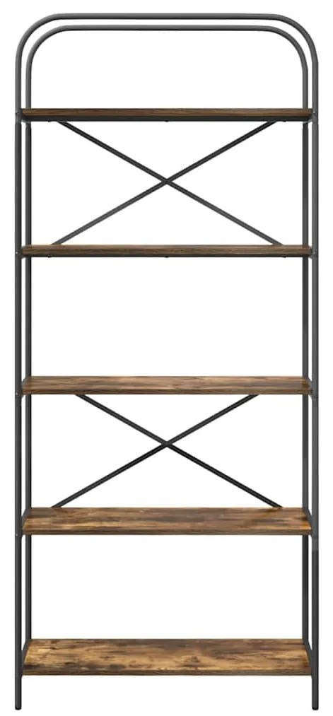 Könyvespolc Füstölt tölgy 80 x 30 x 183 cm Faanyag