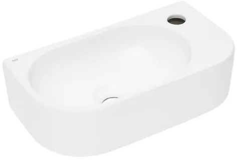 Mosdótál SAT Infinitio 40x21,5 cm fehér matt matt felülettel túlcsordulás nélkül SATINF4021WM