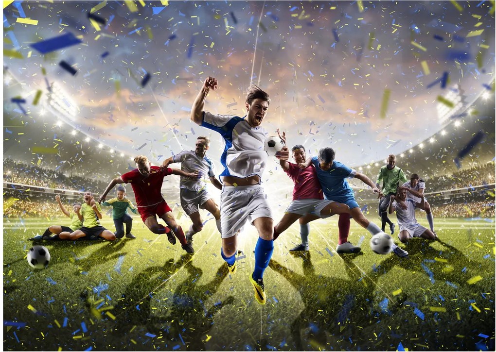 Kép - futball (üvegen) (70x50 cm)
