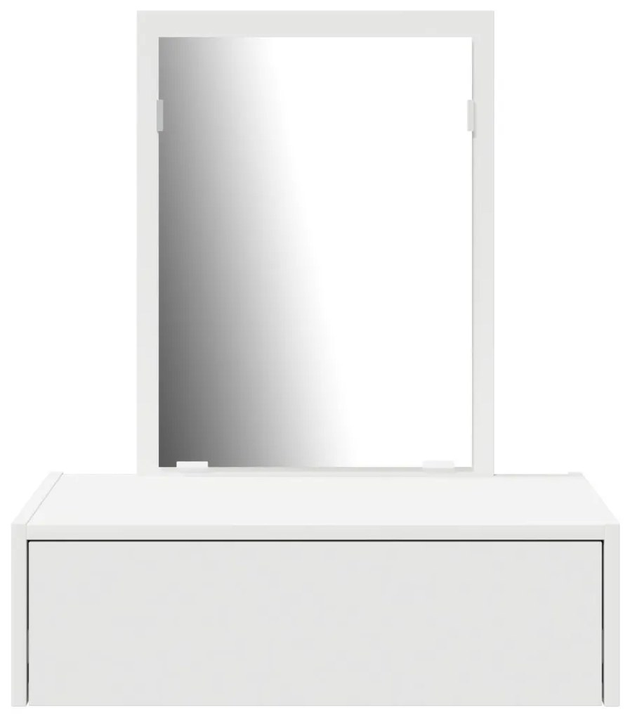 Öltözködőasztal fiókkal tárolóval Fehér 60 x 40 x 70 cm Faanyag