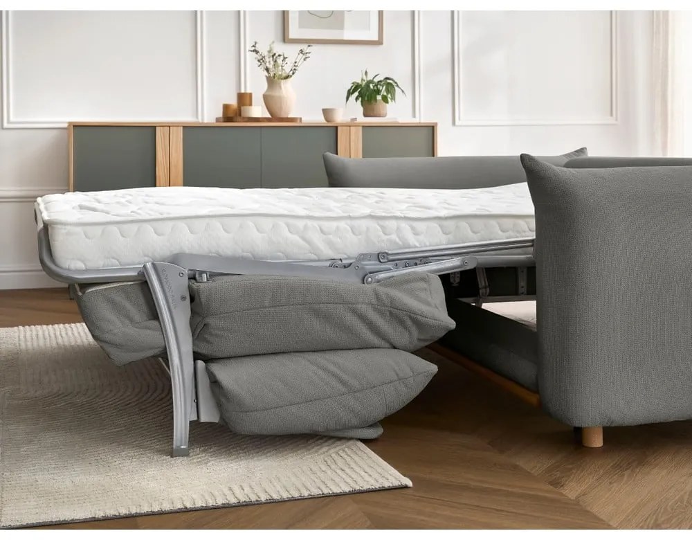 Szürke kinyitható kanapé 234 cm Ernest – Bobochic Paris