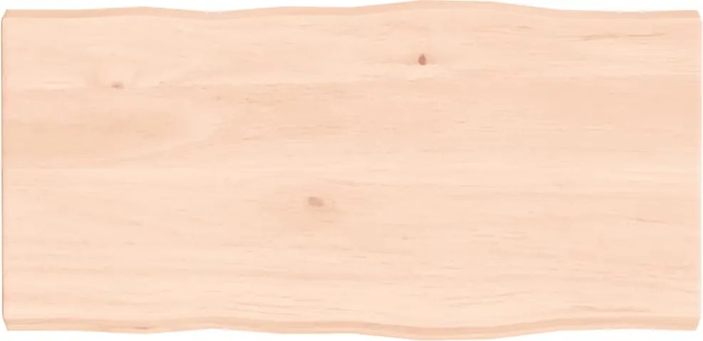 vidaXL asztallap 80x40x(2-4) cm kezeletlen tömör fa élőszegélyes