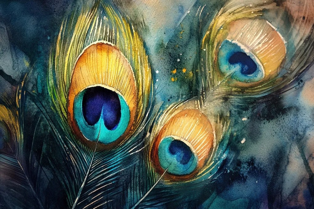 Vászonkép Canvas Természet Dekoráció Toll Madár Páva 120x80