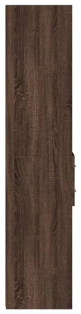vidaXL barna tölgy színű szerelt fa magasszekrény 30 x 42,5 x 185 cm