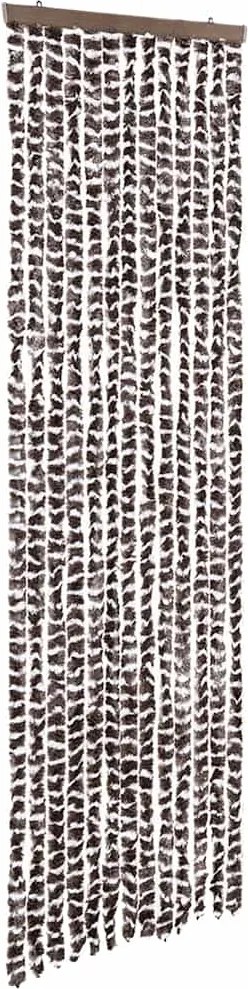 vidaXL bézs és barna zsenília rovarfüggöny 56 x 200 cm
