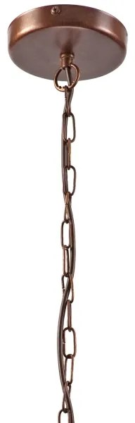 Csillár láncon GINA 3xE27/60W/230V barna