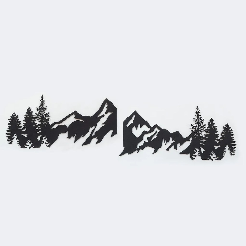 Mountains fém fali dekoráció, 17×69 cm