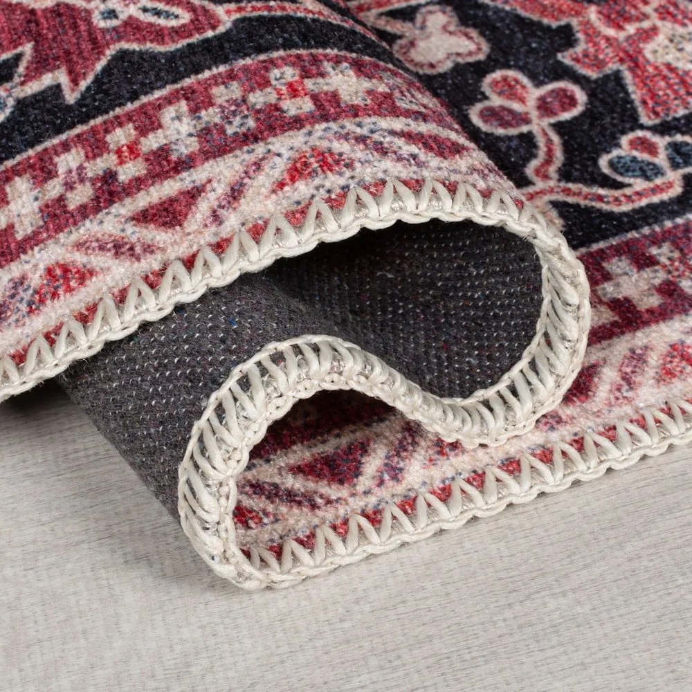 Borvörös mosható szőnyeg újrahasznosított szálkeverékből 200x290 cm Windsor – Flair Rugs