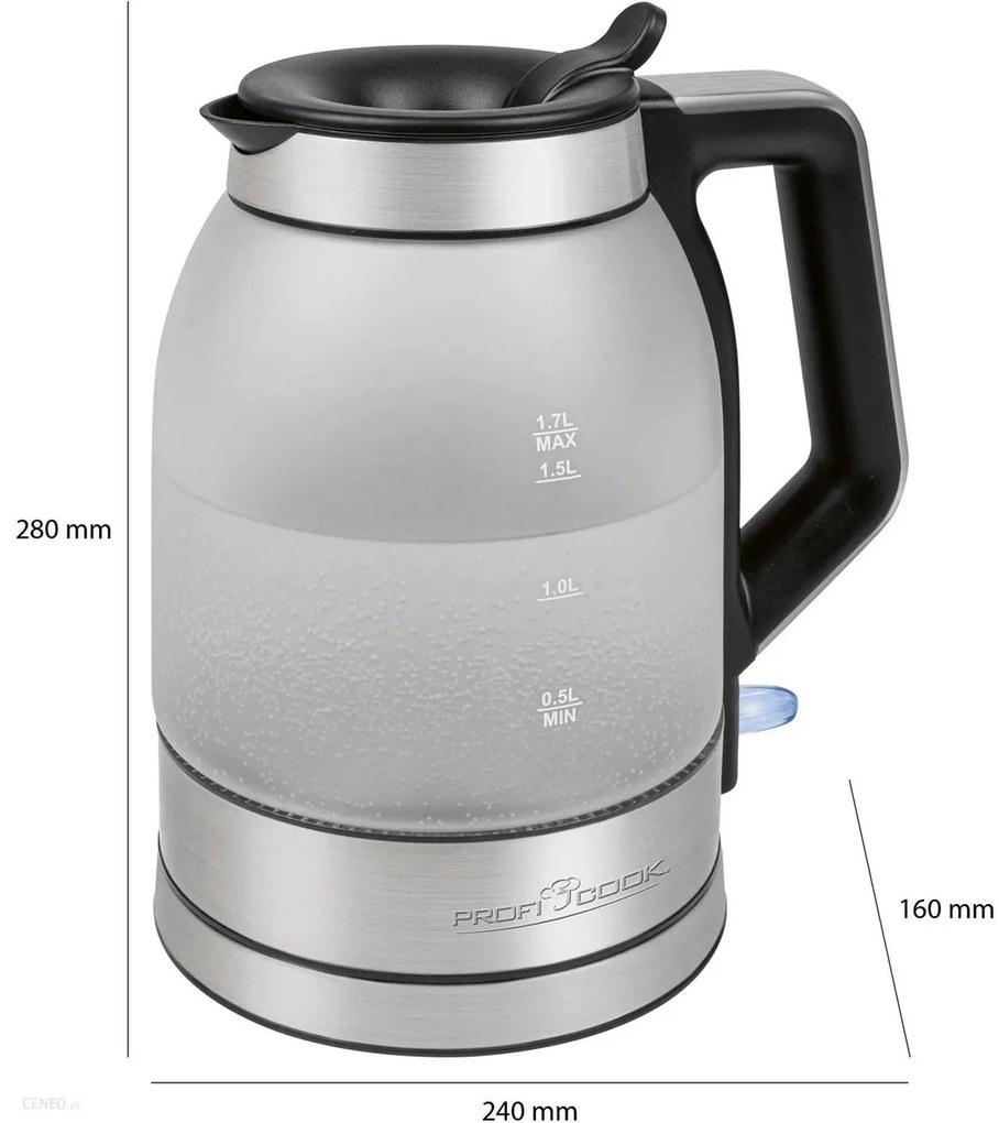 ProfiCook WKS 1215 G gyorsforraló 1,7 l