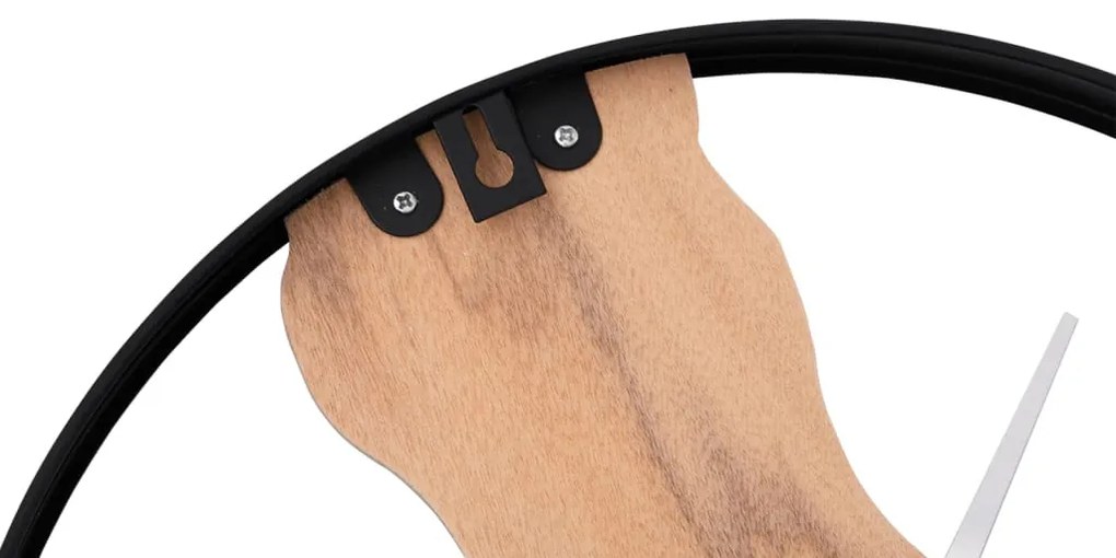 barna vas és tölgyfa falióra Ø35 cm