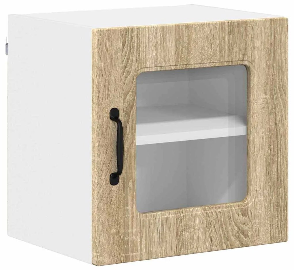 Fali konyhaszekrény 2 pcs Sonoma tölgy 40 x 31 x 40 cm Faanyag