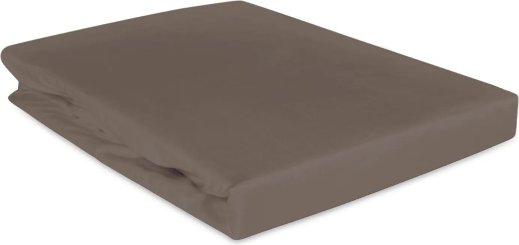 Pamut szatén lepedő gumis 160x200 Darymex szépia