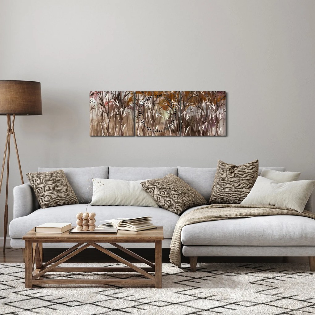 Kép - Fák (órával) (90x30 cm)