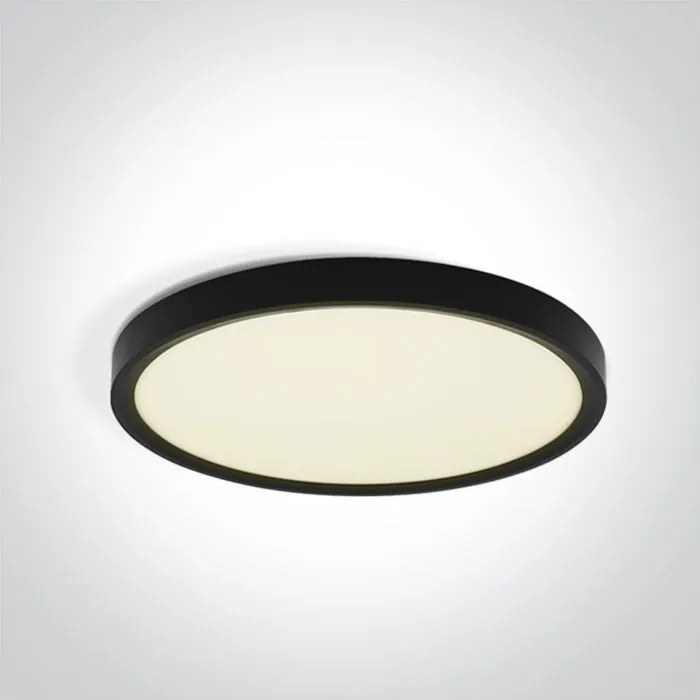 ONE LIGHT 62006A-B-V PLAFO Kerek Mennyezeti Lámpa Fekete LED IP20